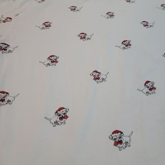 Denim & Flower Ricky Singh XL Slim Fit t-shirt - white w Christmas dog print - Picture 8 of 8
